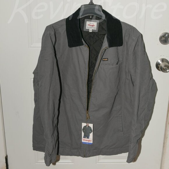 Wrangler Men's Workwear Jacket, Gray - Picture 8 of 10